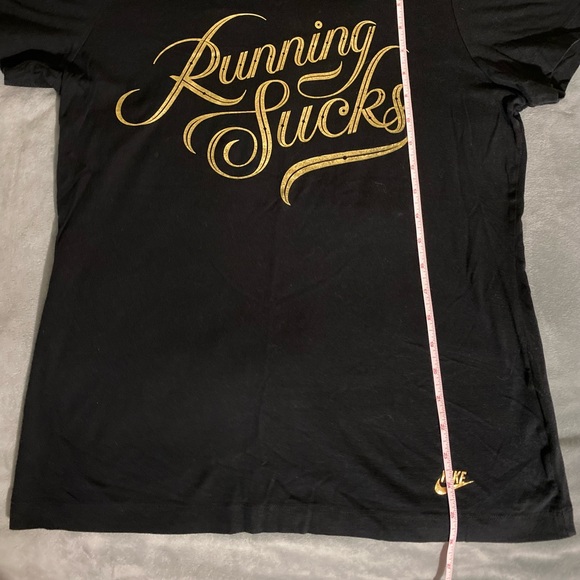 NWOT Nike “Running Sucks” Slim Fit Short Sleeve T-Shirt Women’s Size XL - Picture 9 of 16